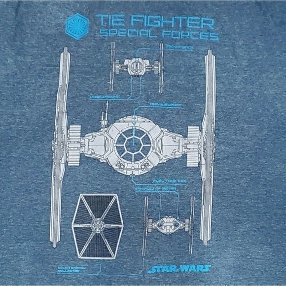 Tie Fighter Special Forces Star Wars Tee Shirt! Officially Licensed! 2XL - Picture 3 of 3